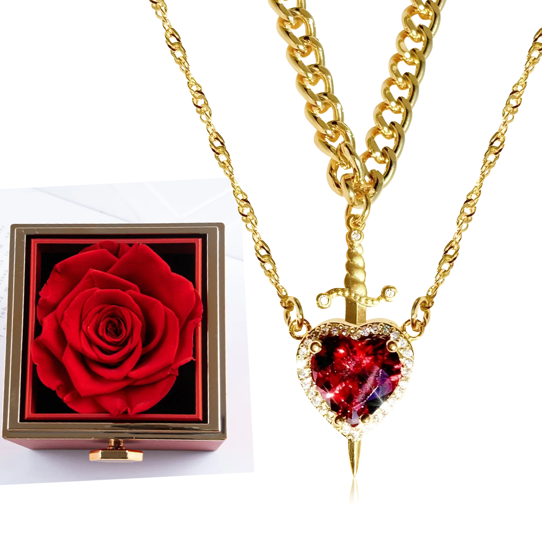 LumiEternal™ Rose Box - W/ LoveKnight Necklace