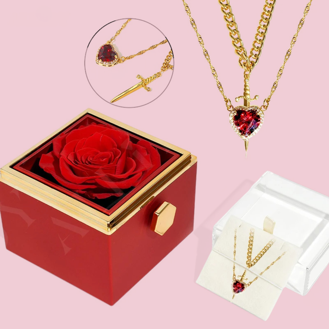 LumiEternal™ Rose Box - W/ LoveKnight Necklace